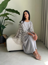 Load image into Gallery viewer, Enchanted Embellished Cape Dress
