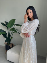Load image into Gallery viewer, Exquisite Embellished Kaftan with Crepe Silk Lining
